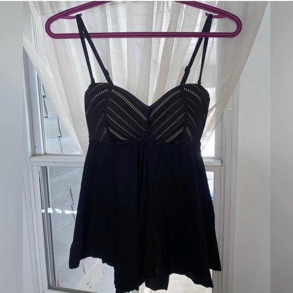 Black Tankini Swim Top | Profile By Gottex | Size: US 8 - Picture 1 of 7